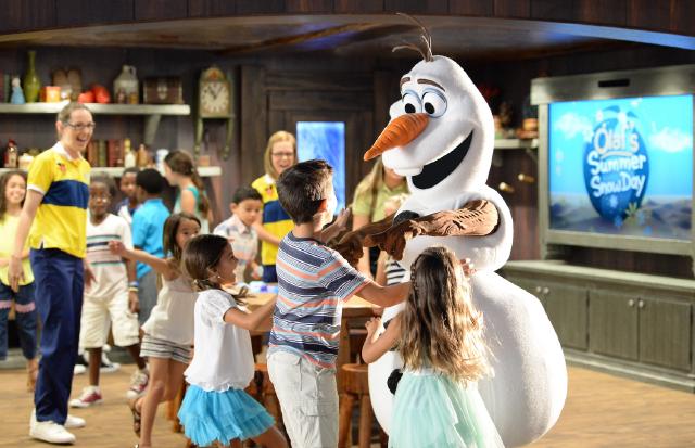 Olaf in Disney's Oceaneer Club on Disney Wonder